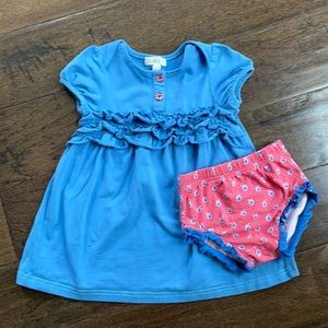 Blue Matilda Jane dress w/ bloomers. 12-18 mon